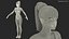 Light Skin Fitness Woman Rigged for Cinema 4D