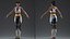 Light Skin Fitness Woman Rigged for Cinema 4D