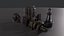 Industrial Generators Carbon and Electric Pack 3D model