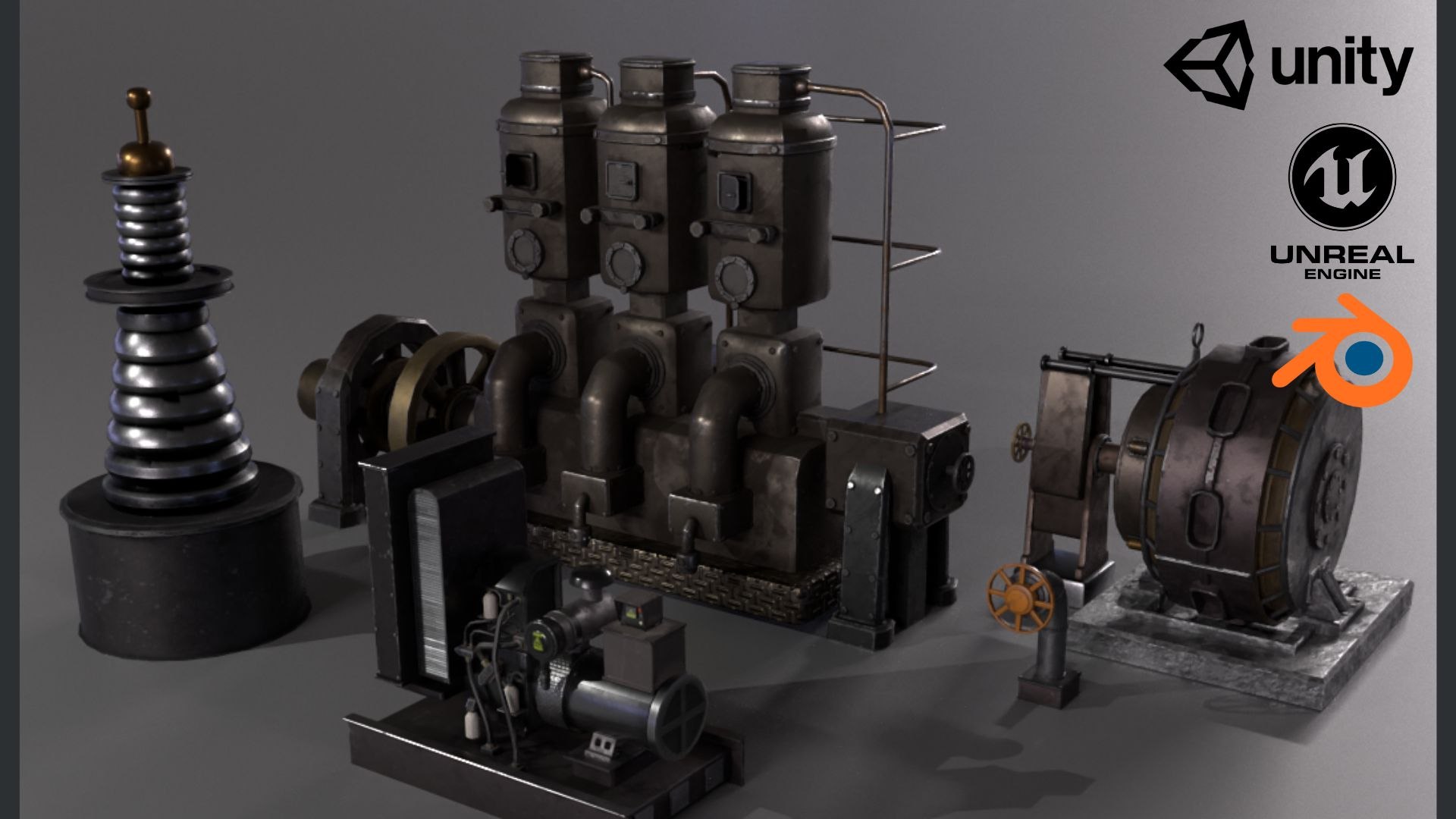 3D Industrial Generators Carbon and Electric Pack 3D model https://p.turbosquid.com/ts-thumb/cJ/aoIw4V/zL/generatorsintro/jpg/1760581107/1920x1080/fit_q87/03f32ad8d026c1330f8004fc43fec0857ad26cb7/generatorsintro.jpg