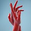 3D female hand