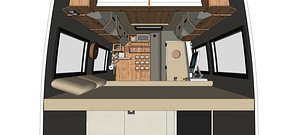 3D camper caravan ducato