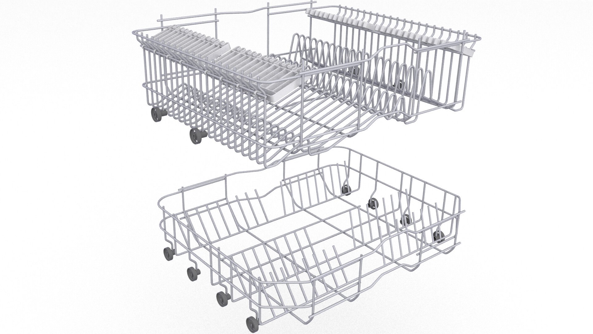 3D Basket Dishwasher Model TurboSquid 1679871