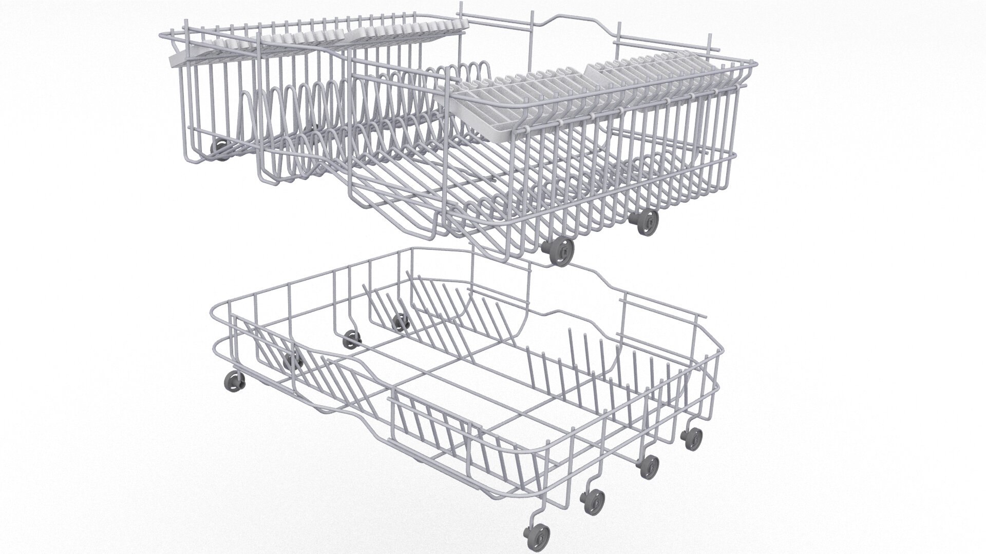 3D Basket Dishwasher Model TurboSquid 1679871