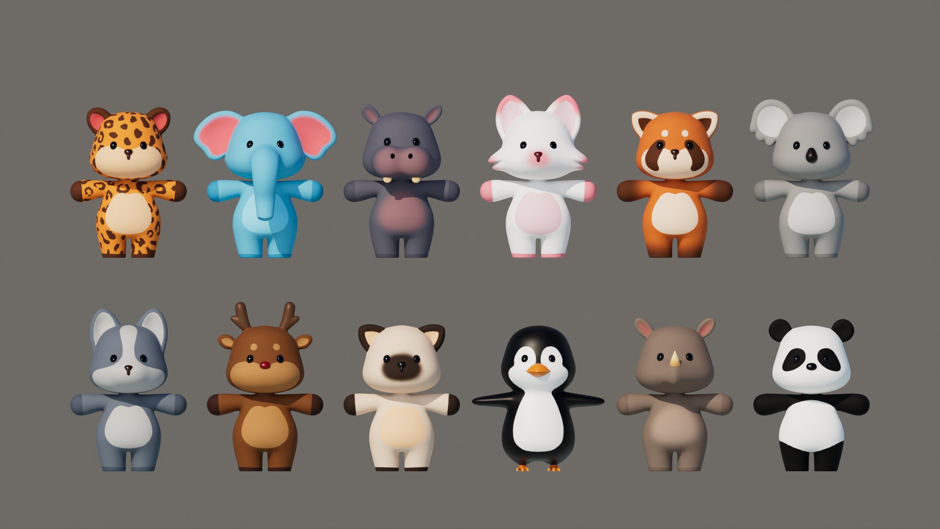 Rigged Cartoon Animals Collection Pack 3D model https://p.turbosquid.com/ts-thumb/cJ/kRu03I/Tp/cartoonanimals/png/1711916652/1920x1080/fit_q87/c1b3aa838e5fe5ac035a72e3489c9f742f179889/cartoonanimals.jpg