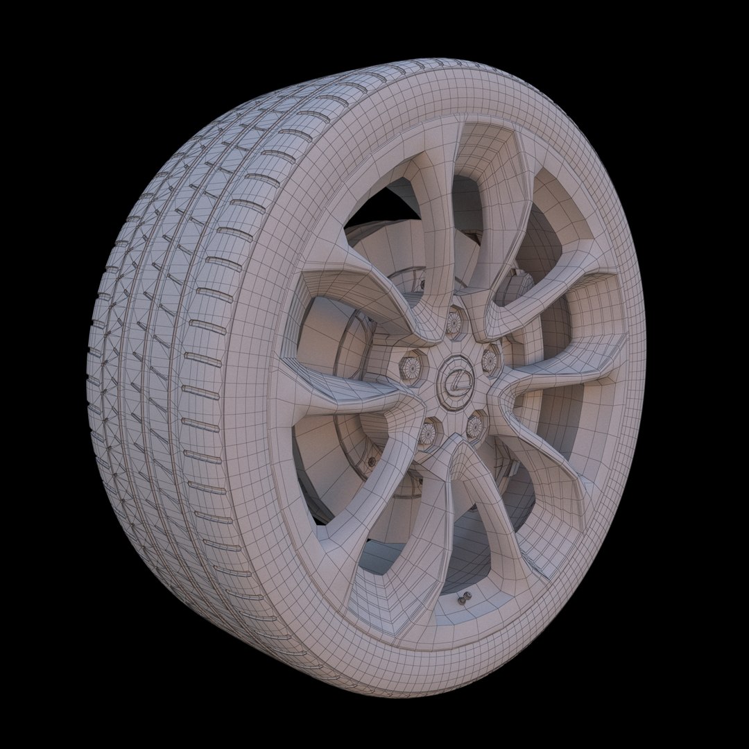Lexus Wheel 3D Model - TurboSquid 1391152