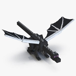 3D minecraft ender dragon rigged