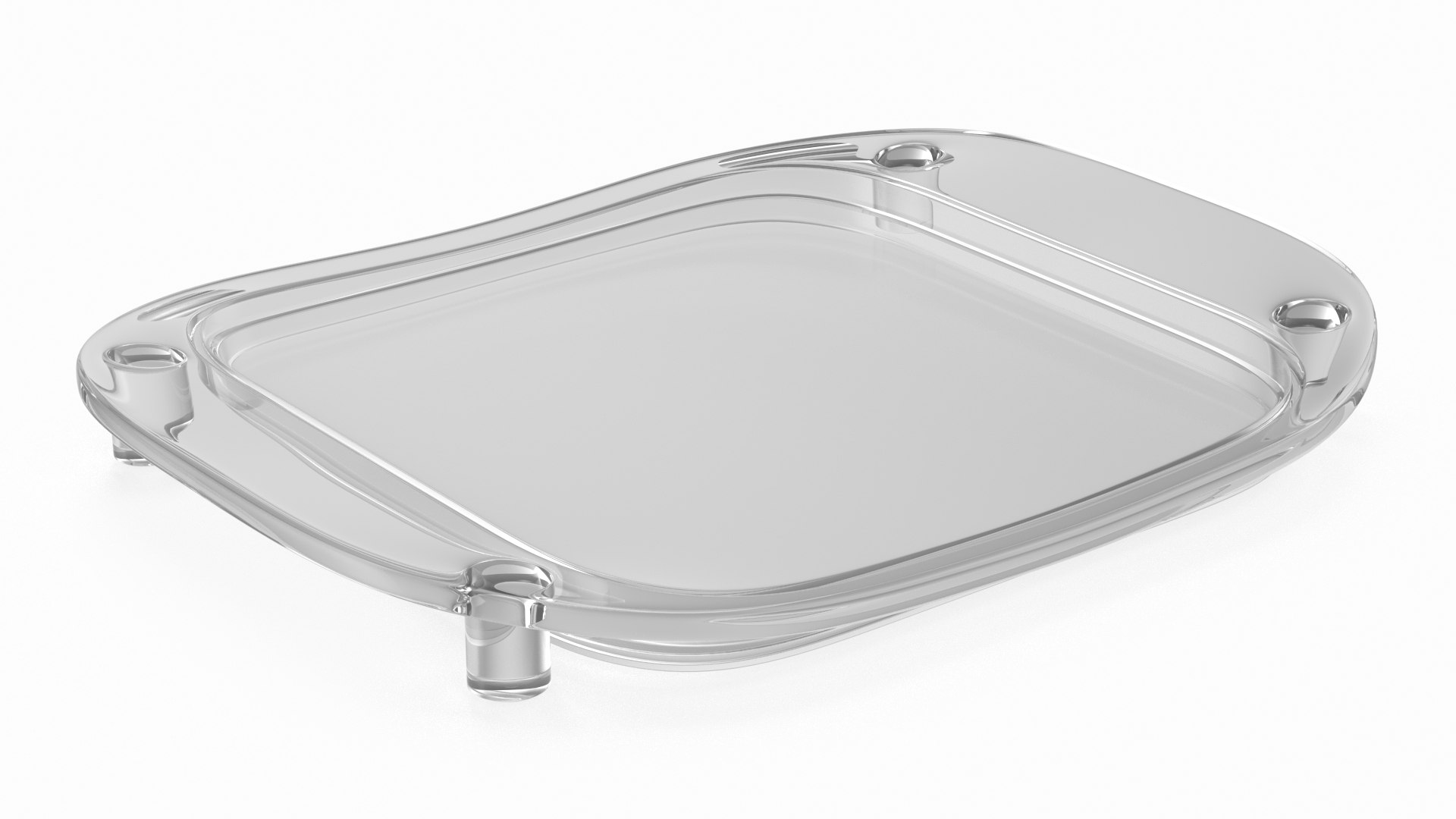 Transparent Money Tray 3D model preview