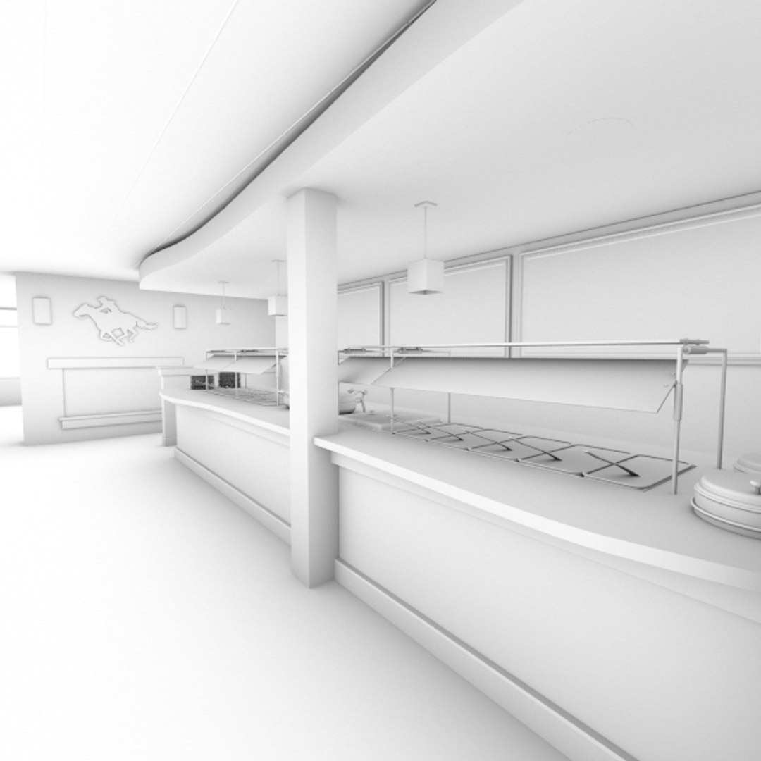 3D Model Restaurant Buffet | 1146964 | TurboSquid