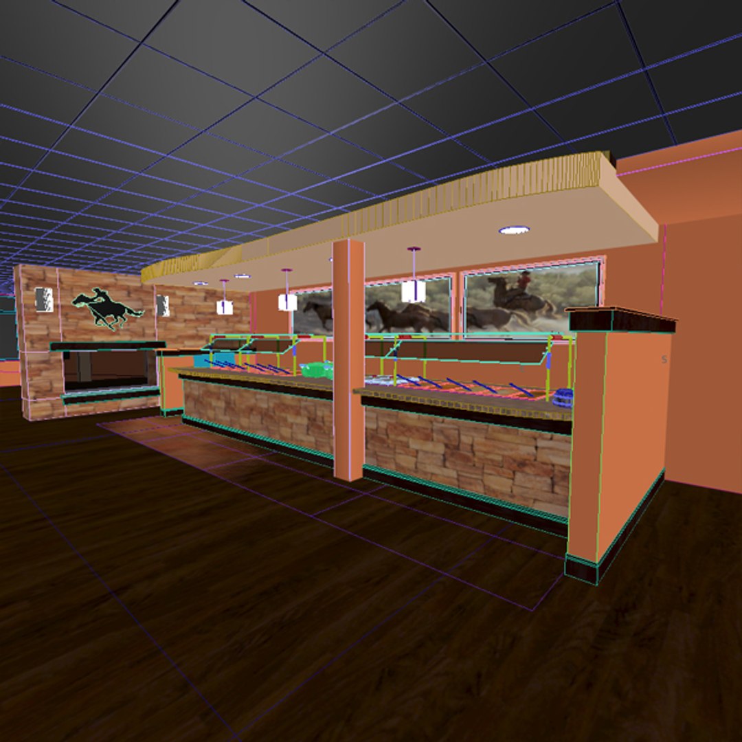 3D Model Restaurant Buffet | 1146964 | TurboSquid