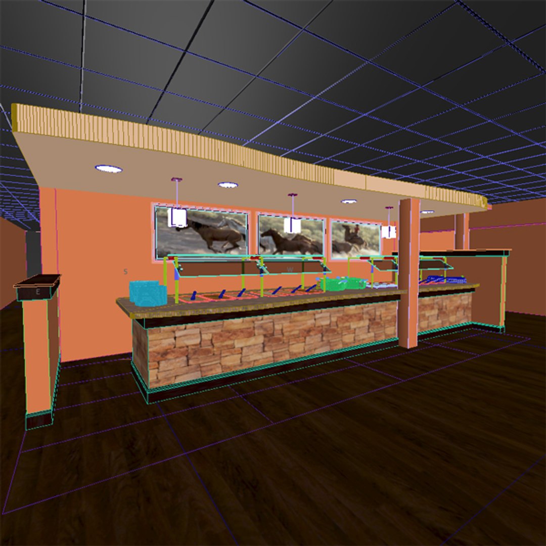 3D Model Restaurant Buffet | 1146964 | TurboSquid