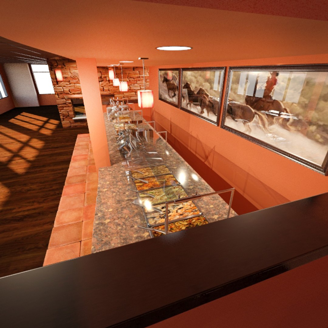 3D Model Restaurant Buffet | 1146964 | TurboSquid