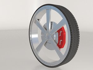 free wheel tire 3d model