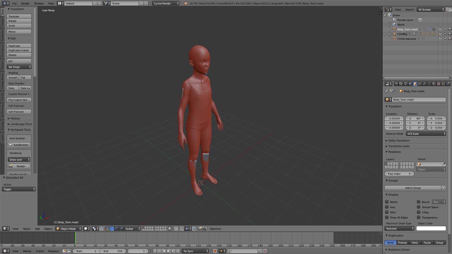 3D child basemesh realistic body model - TurboSquid 1425444
