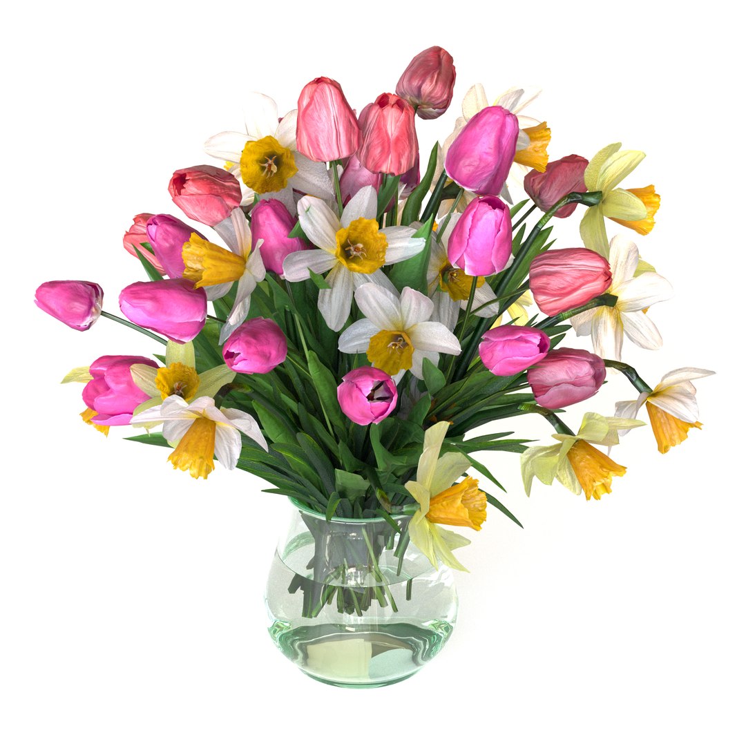Spring Bouquets 3D - TurboSquid 2073378