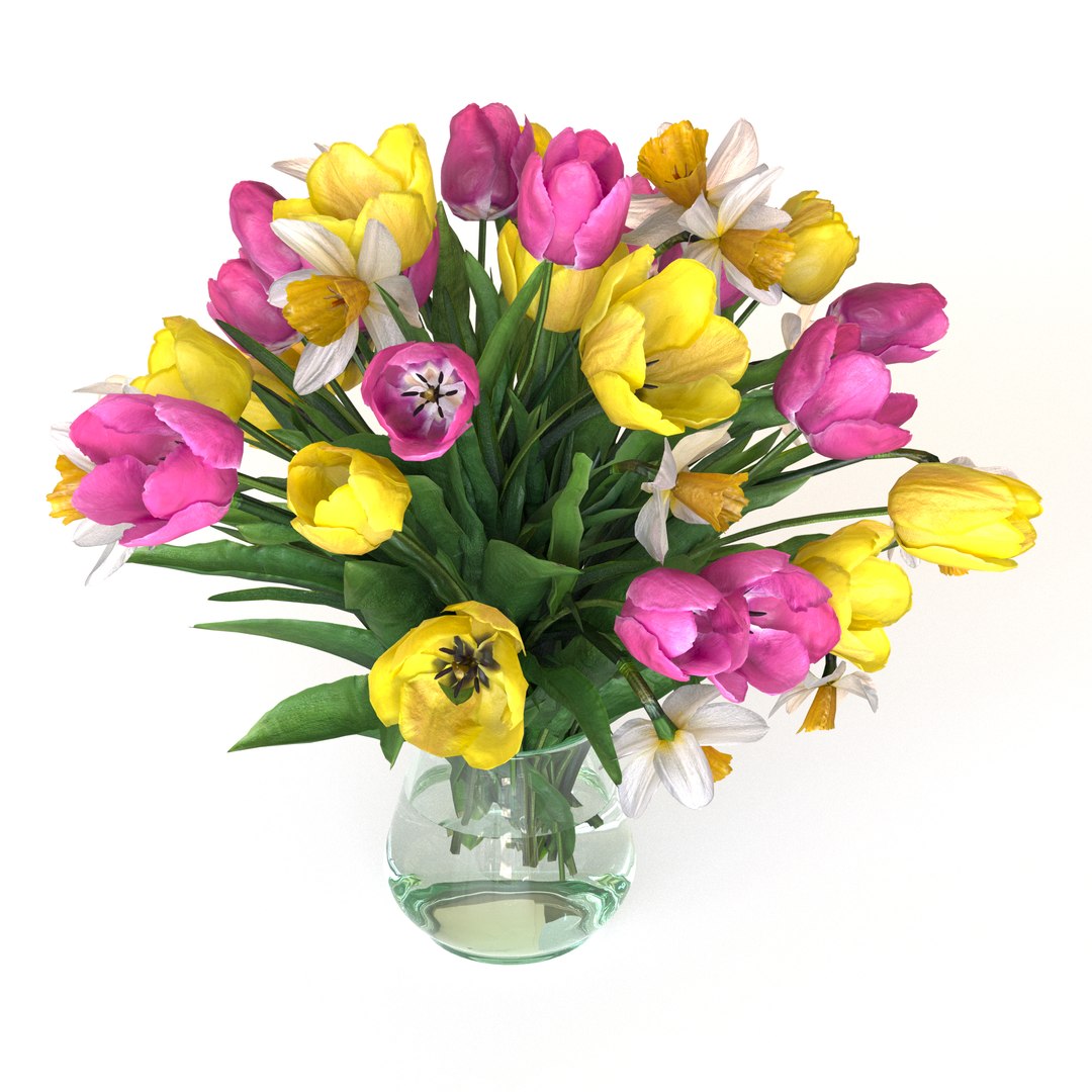 Spring Bouquets 3D - TurboSquid 2073378