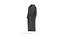 Schwarzer Hotel-Bademantel – Hausmantel aus Stoff-Spa-Fleece