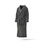 Schwarzer Hotel-Bademantel – Hausmantel aus Stoff-Spa-Fleece