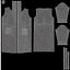 Schwarzer Hotel-Bademantel – Hausmantel aus Stoff-Spa-Fleece