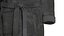Schwarzer Hotel-Bademantel – Hausmantel aus Stoff-Spa-Fleece