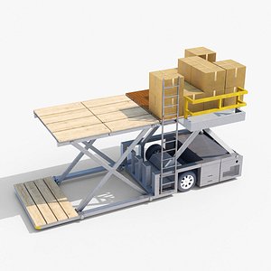 3D model Baggage Loader Device 3D Model