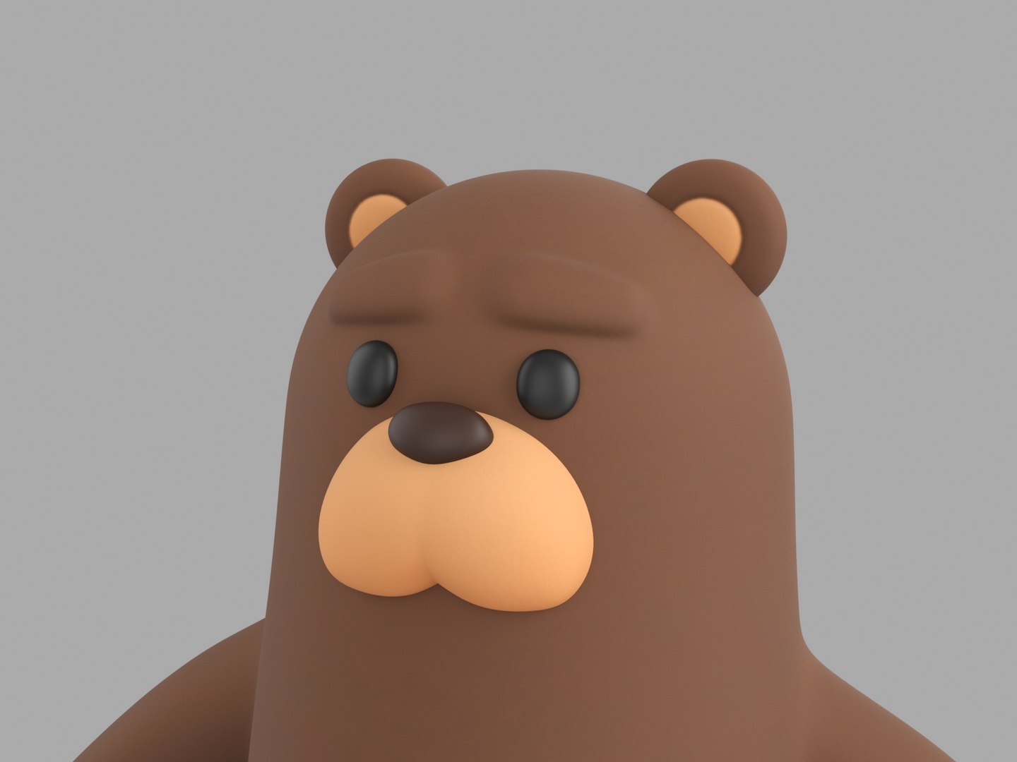Brown Bear Character 3D model https://p.turbosquid.com/ts-thumb/cJ/xRQDgW/ok/rend_0008/jpg/1619584259/1920x1080/fit_q87/f48ca7d1c145d79f540765728316103c9167d6bf/rend_0008.jpg