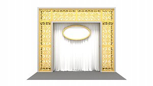 Backdrop cutting ornament 3D model