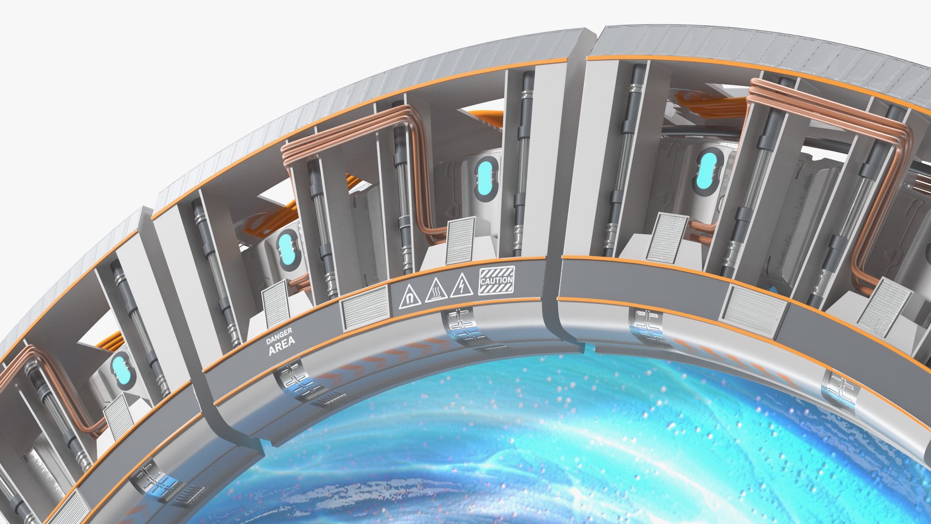 Time Gate With Portal 3D Model - TurboSquid 2088625