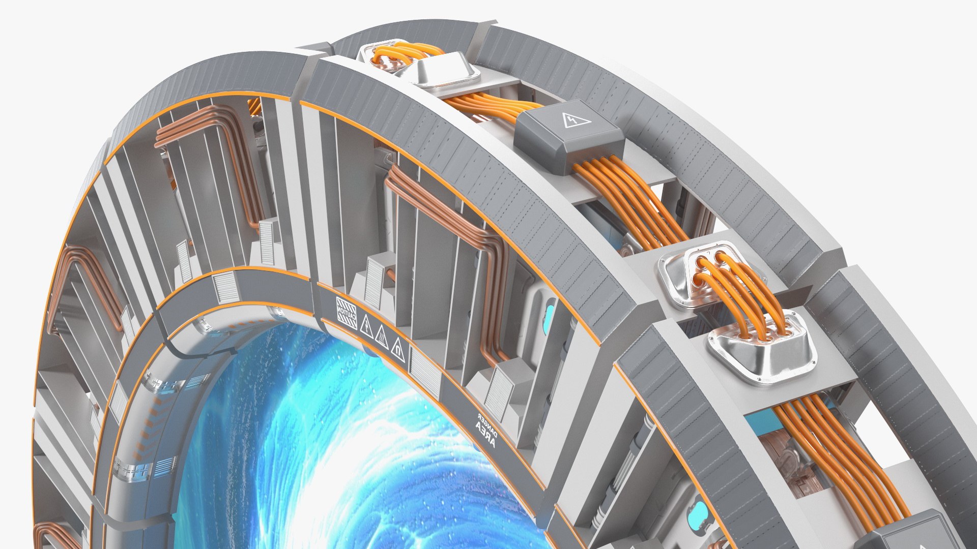 Time Gate With Portal 3D Model - TurboSquid 2088625