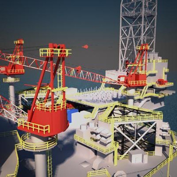 modelo 3d Jack Up Oil Rig - TurboSquid 970779