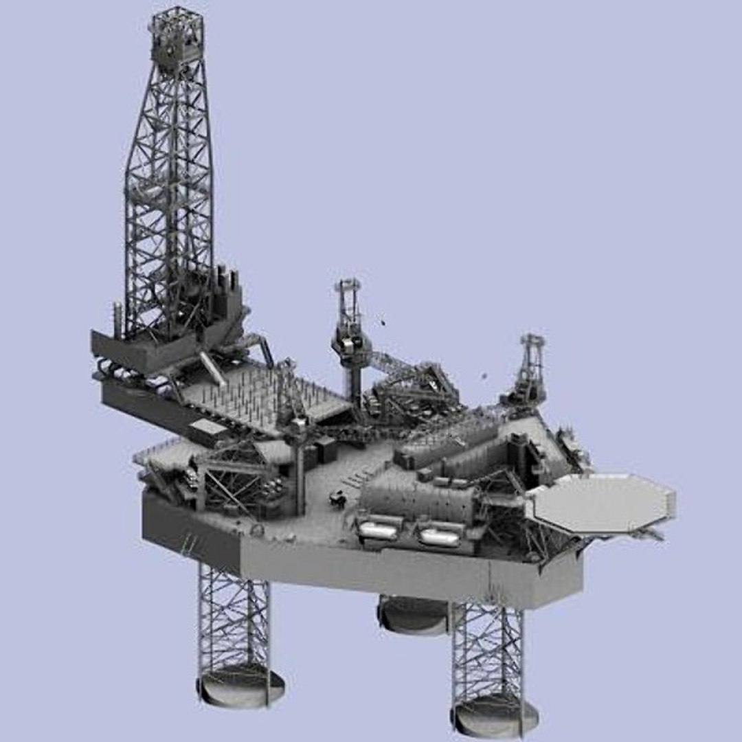 3d Jack-up Oil Rig