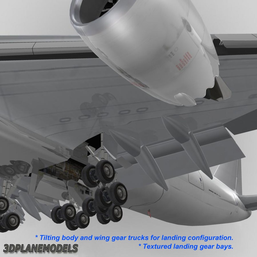 b747-8 generic white 747 max
