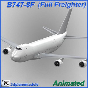 B747-8F Generic white