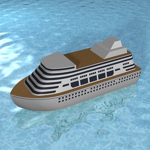 Cartoon Cruise Ship