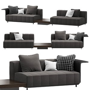 Freeman Lounge Sofa by Minotti 3D