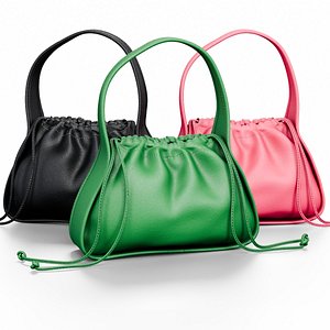 3D Elegant Soft Leather Handbag