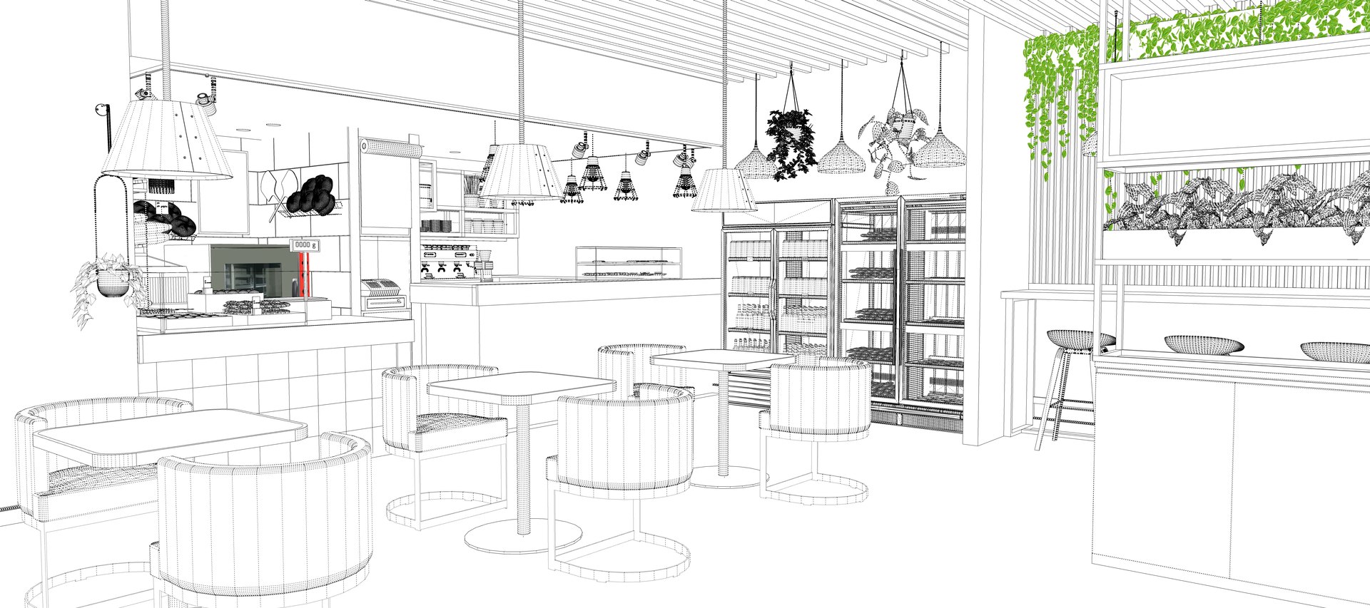 3D Restaurant Interior Model - TurboSquid 2132941
