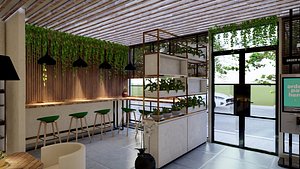3D Restaurant Interior model