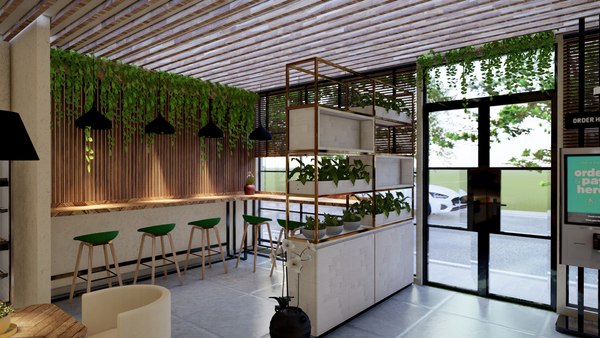 modelo 3d Interior del restaurante - TurboSquid 2132941
