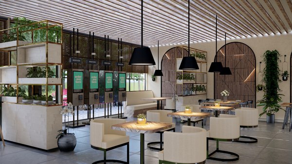 modelo 3d Interior del restaurante - TurboSquid 2132941