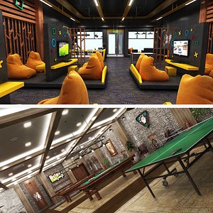 Realistic Gaming Cafe Collection