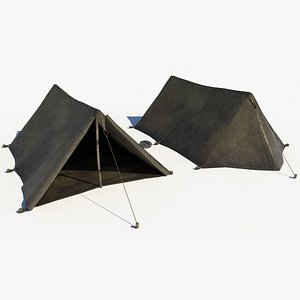 3D Detailed Military Tent model