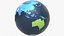 Globo terráqueo geopolítico