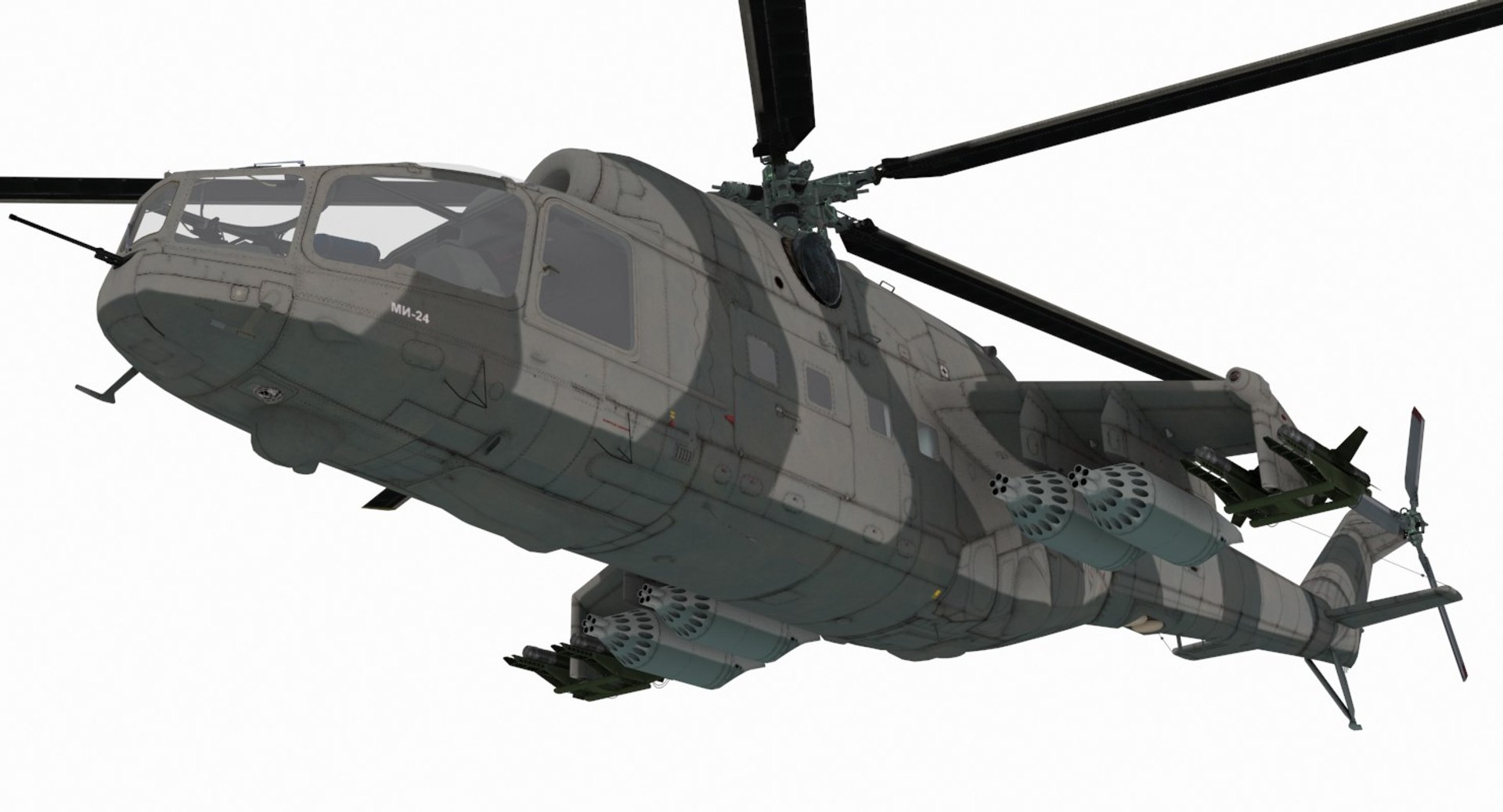 Mil mi-24a 3D model - TurboSquid 1374128