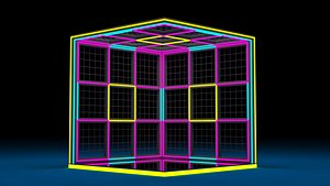 Backdrop wire mesh lighted