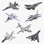 3D rigged military airplanes 2