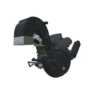Futuristic Cyberpunk Motorcycle The Next-Gen Mono-Wheel Motorcycle 3D model