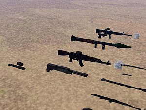 3d 3ds soldier guns