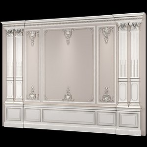 classical wall decoration 3D model