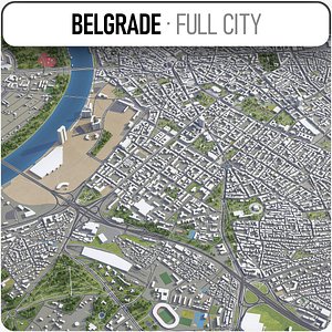 belgrade surrounding - 3D